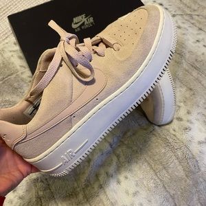Nike Air Force 1 platform Sage Low - Particle Beige/Phantom/Particle Beige